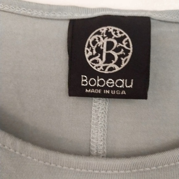BOBEAU • Women’s Gray Tee Tunic Top Blouse - Picture 4 of 8